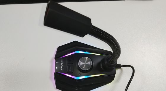 パソコン デスクトップ ラップトップ USB ワイヤード マイクロフォン ゲーム ライブ 音声交換 音声 チャット マイクロフォン