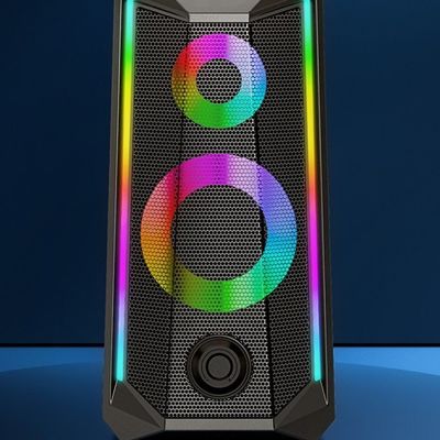 RGBの賭博コンピュータ スピーカーUSBのラップトップの小さい可聴周波極度の容積のデスクトップのサブウーファー